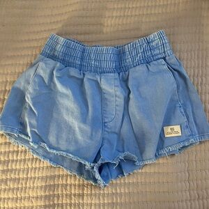 Blue denim shorts UO